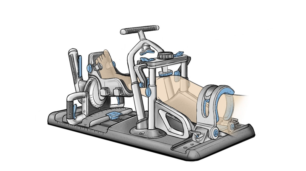 A newly patented device that measures laxity in female athletes called GMetric3D Knee Joint Laxity Testing